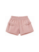 Shorts per neonata Monnalisa Kids rosa con motivo a coste 37H412 8852 094F MONNALISA KIDS 