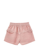 Shorts per neonata Monnalisa Kids rosa con motivo a coste 37H412 8852 094F MONNALISA KIDS 