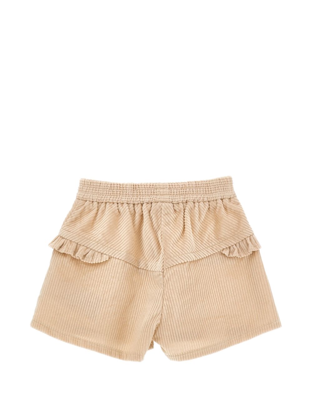 Shorts per neonata Monnalisa Kids beige con motivo a coste 37H412 8852NB 003M MONNALISA KIDS 