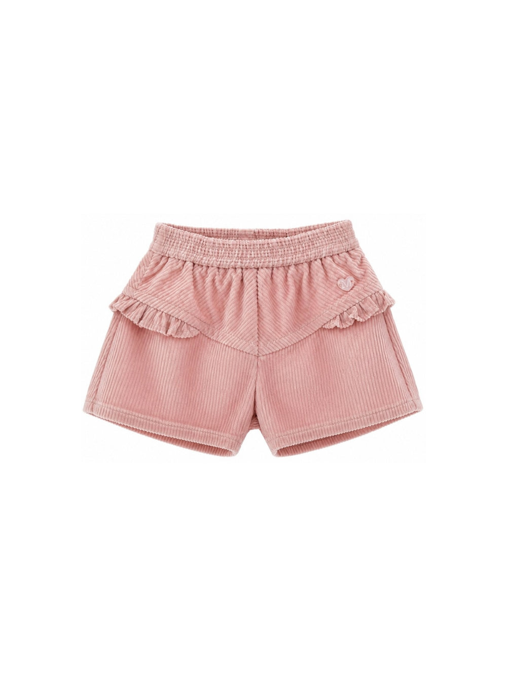 Shorts per neonata Monnalisa Kids rosa con motivo a coste 37H412 8852NB 094F MONNALISA KIDS 