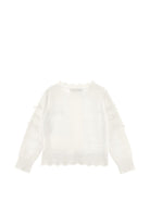 Cardigan per neonata Monnalisa Kids bianco con dettaglio fiocco 37H800 8060 0001 MONNALISA KIDS 