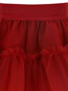 Gonna per neonata Monnalisa Kids rossa con trama in tulle 37HGON T9945 0043 MONNALISA KIDS 