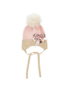 Cappello per neonata Monnalisa Kids rosa con pompom 39H001 8064 9102 MONNALISA KIDS 