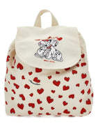 Zaino per bambina Monnalisa Kids x Disney beige con stampa cuori all-over 39H008 8721 0143 MONNALISA KIDS 