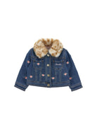 Giacca per neonata Monnalisa Kids in denim con ricamo 39H104 8042 0055 MONNALISA KIDS 