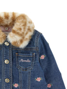 Giacca per neonata Monnalisa Kids in denim con ricamo 39H104 8042NB 0055 MONNALISA KIDS 