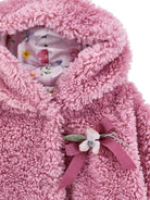 Cappotto per neonata Monnalisa Kids rosa con cappuccio 39H105 8013 0063 MONNALISA KIDS 