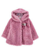 Cappotto per neonata Monnalisa Kids rosa con cappuccio 39H105 8013 0063 MONNALISA KIDS 