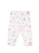 Leggings per neonata Monnalisa Kids rosa con stampa a fiori 39H406NP 8029 0063 MONNALISA KIDS 