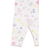 Leggings per neonata Monnalisa Kids rosa con stampa a fiori 39H406NP 8029 0063 MONNALISA KIDS 