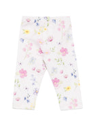 Leggings per neonata Monnalisa Kids rosa con stampa a fiori 39H406NP 8029 0063 MONNALISA KIDS 