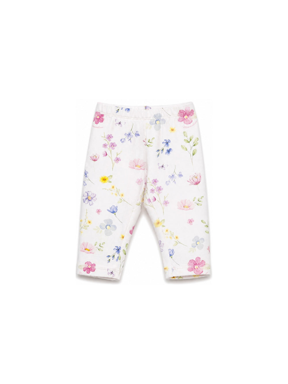 Leggings per neonata Monnalisa Kids rosa con stampa a fiori 39H406NP 8029 0063 MONNALISA KIDS 
