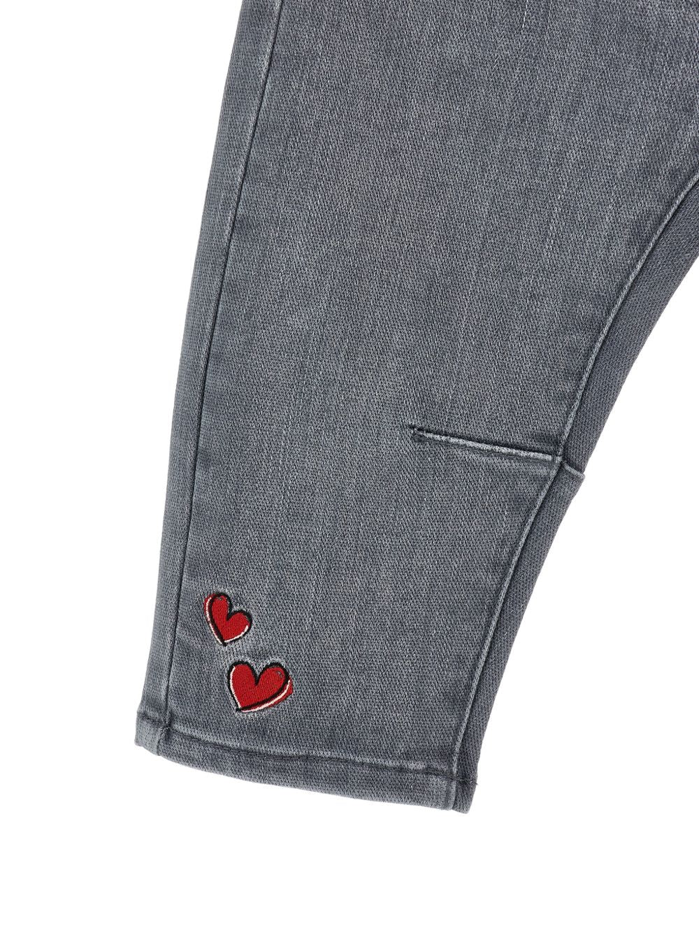 Pantaloni per neonata Monnalisa Kids x Disney grigi con ricamo dalmata 39H409 8708 0033 MONNALISA KIDS 