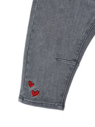 Pantaloni per neonata Monnalisa Kids x Disney grigi con ricamo dalmata 39H409 8708 0033 MONNALISA KIDS 