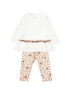 Completo t-shirt e pantaloni per neonata Monnalisa Kids multicolore con stampa leopardata 39H500 8002 0180 MONNALISA KIDS 
