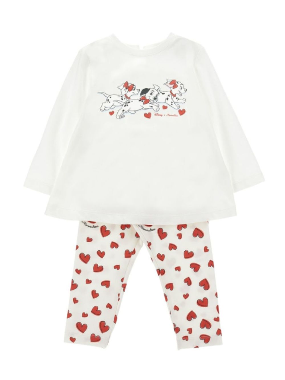 Set due pezzi per neonata Monnalisa Kids x Disney con stampa grafica 39H504 8002 0001 MONNALISA KIDS 