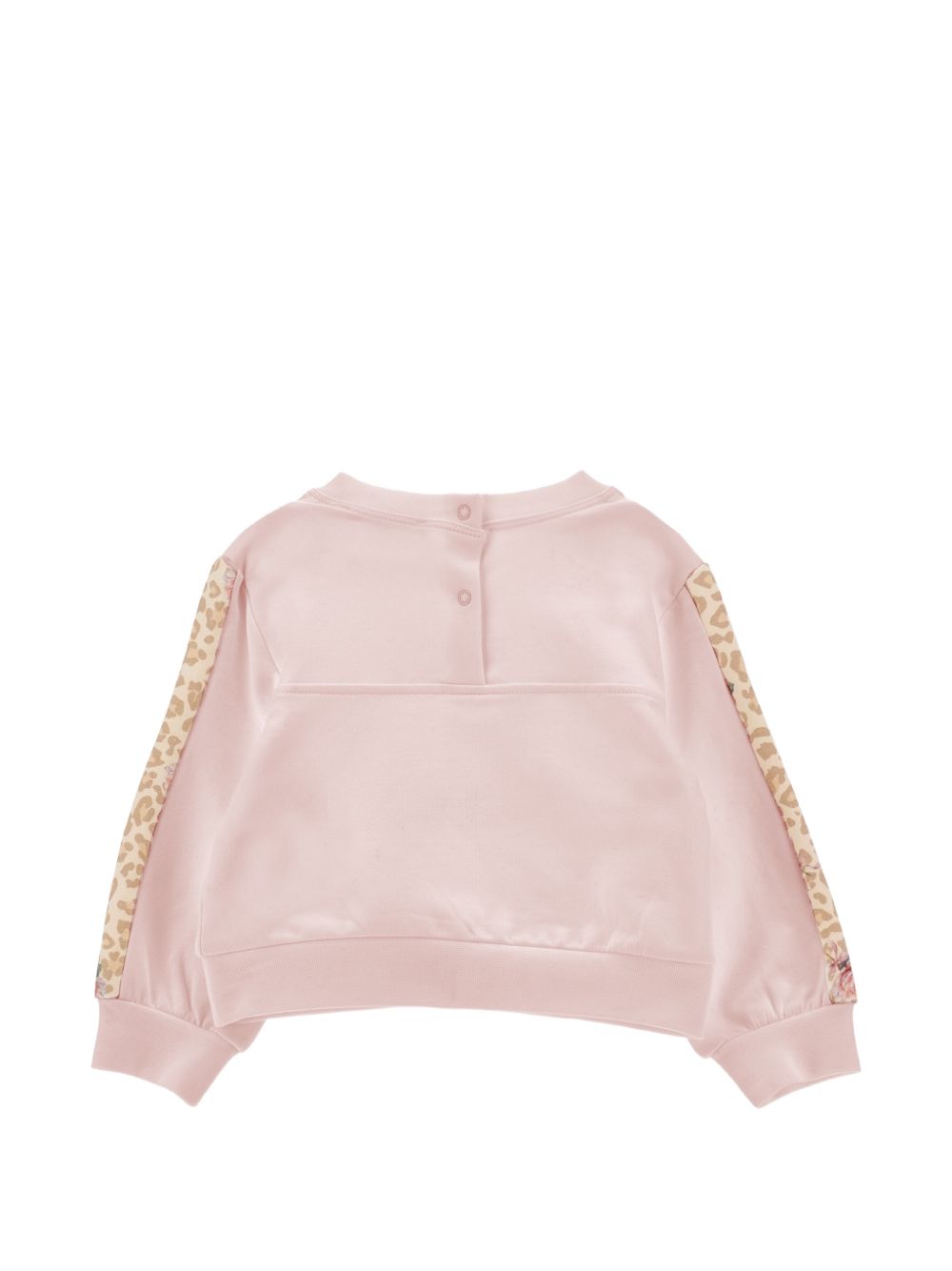 Felpa per neonata Monnalisa Kids rosa con dettagli animalier 39H603 8006 094F MONNALISA KIDS 