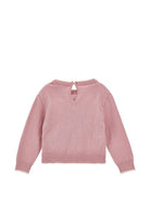 Maglione per neonata Monnalisa Kids rosa con motivo ricamato 39H605 8060 094F MONNALISA KIDS 