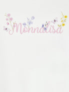 T-shirt per neonata Monnalisa Kids bianca con logo sul davanti 39H606 8040 0001 MONNALISA KIDS 