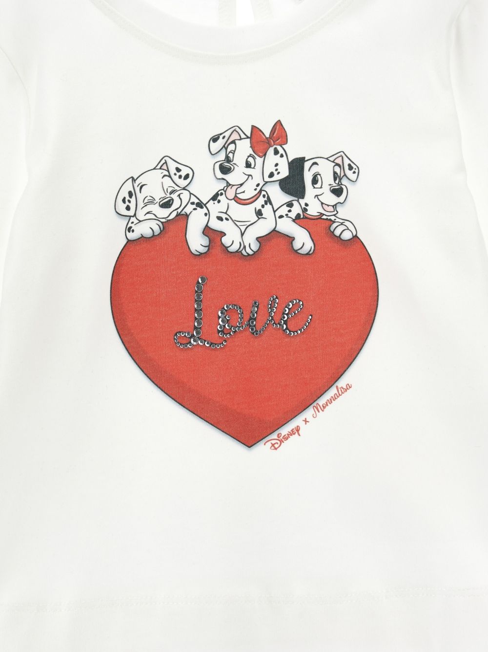 T-shirt per neonata Monnalisa Kids x Disney bianca con stampa grafica sul davanti 39H614 8002 0001 MONNALISA KIDS 