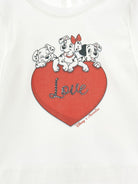 T-shirt per neonata Monnalisa Kids x Disney bianca con stampa grafica sul davanti 39H614 8002 0001 MONNALISA KIDS 