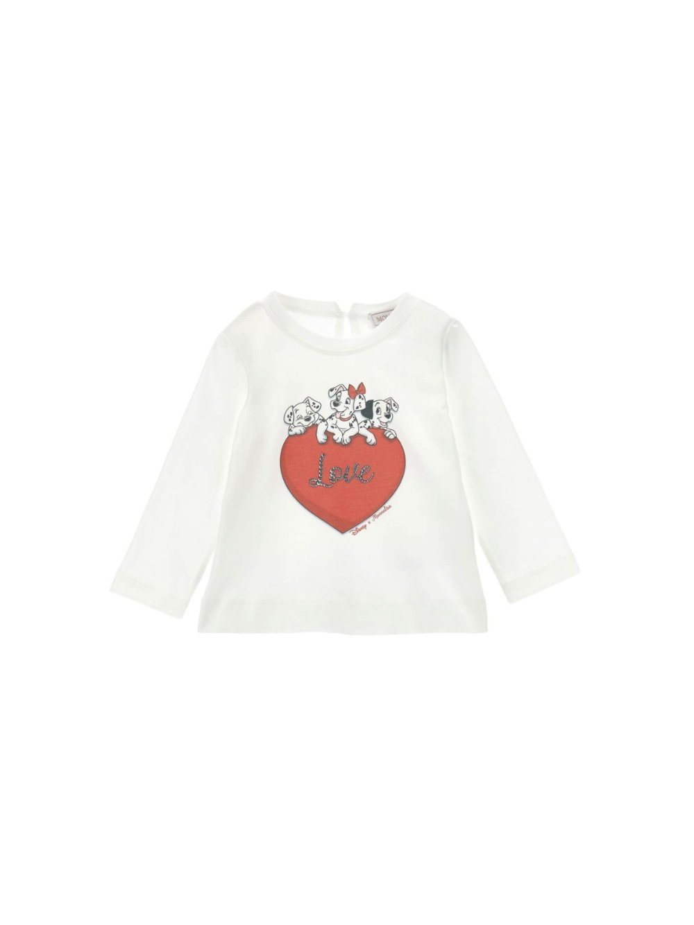 T-shirt per neonata Monnalisa Kids x Disney bianca con stampa grafica sul davanti 39H614 8002 0001 MONNALISA KIDS 