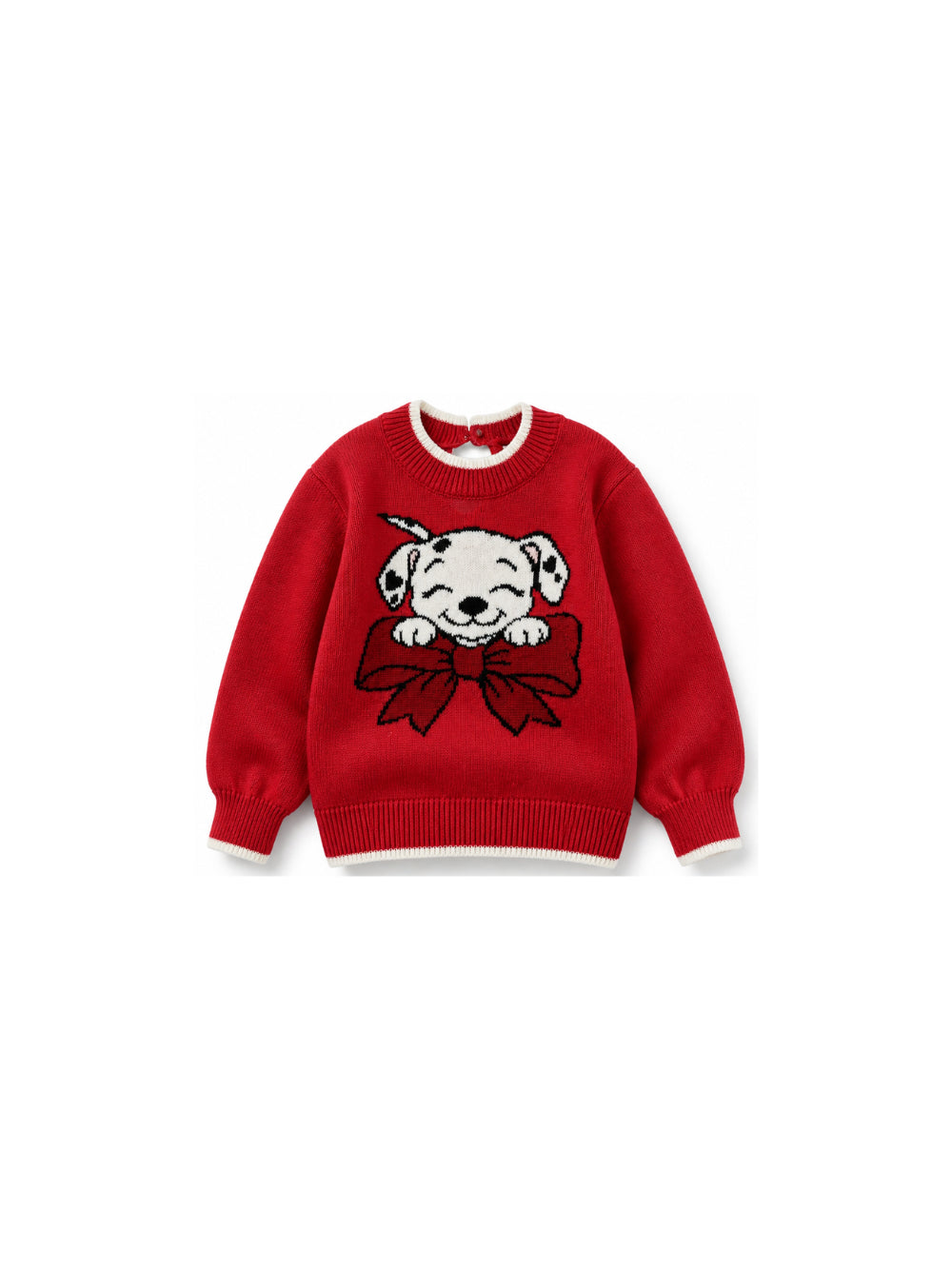 Maglione per neonata Monnalisa Kids rosso con stampa grafica sul davanti 39H616 8066 0043 MONNALISA KIDS 