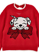 Maglione per neonata Monnalisa Kids rosso con stampa grafica sul davanti 39H616 8066 0043 MONNALISA KIDS 