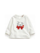 T-shirt per neonata Monnalisa Kids bianca con stampa grafica Dalmata 39H618RU 8002 0001 MONNALISA KIDS 