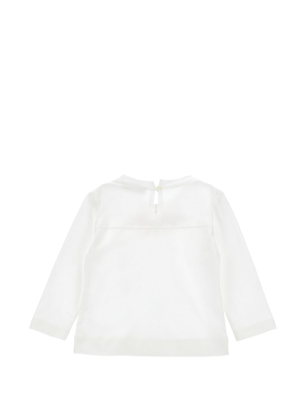 T-shirt per neonata Monnalisa Kids bianca a maniche lunghe 39H621 8002 0001 MONNALISA KIDS 