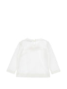 T-shirt per neonata Monnalisa Kids bianca a maniche lunghe 39H621 8002 0001 MONNALISA KIDS 