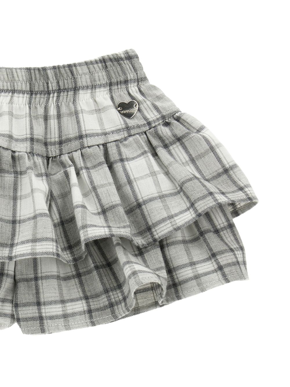 Gonna per neonata Monnalisa Kids grigia con motivo a quadri 39H701 8018 0033 MONNALISA KIDS 
