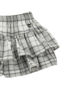 Gonna per neonata Monnalisa Kids grigia con motivo a quadri 39H701 8018 0033 MONNALISA KIDS 