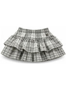 Gonna per neonata Monnalisa Kids grigia con motivo a quadri 39H701 8018 0033 MONNALISA KIDS 