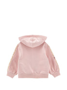 Felpa per neonata Monnalisa Kids rosa con dettagli animalier 39H801 8006 094F MONNALISA KIDS 