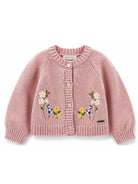 Cardigan per neonata Monnalisa Kids rosa con ricamo floreale 39H804 8060 0094 MONNALISA KIDS 