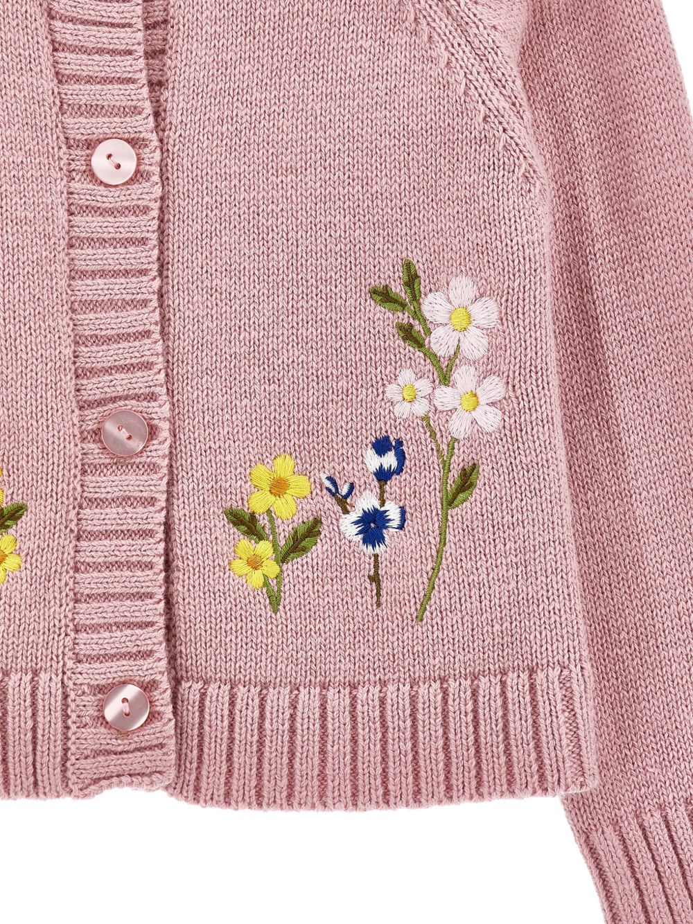 Cardigan per neonata Monnalisa Kids rosa con ricamo floreale 39H804 8060 0094 MONNALISA KIDS 