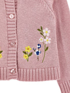 Cardigan per neonata Monnalisa Kids rosa con ricamo floreale 39H804 8060 0094 MONNALISA KIDS 