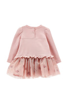 Abito per neonata Monnalisa Kids rosa con ruches e stampa grafica 39H901 8006 094F MONNALISA KIDS 