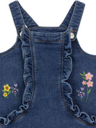 Abito per neonata Monnalisa Kids denim con ricamo a fiori 39H903 8042 0055 MONNALISA KIDS 
