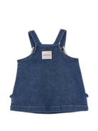 Abito per neonata Monnalisa Kids denim con ricamo a fiori 39H903 8042 0055 MONNALISA KIDS 