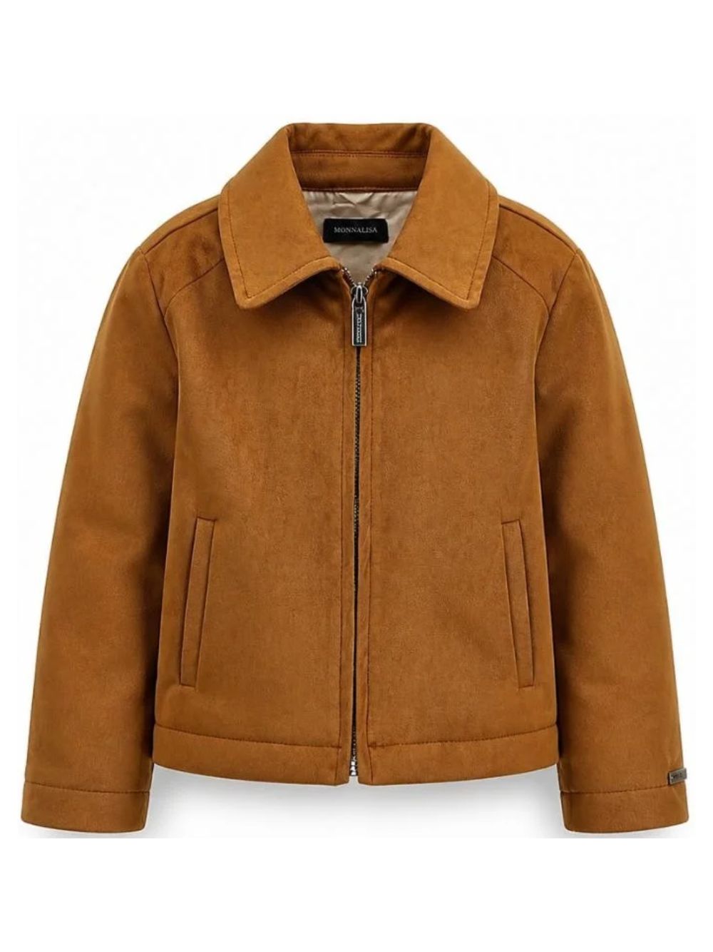 Giubbino per bambina Monnalisa Kids marrone con colletto alla francese 41H102 8404 0005 MONNALISA KIDS 