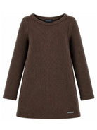 Abito per bambina Monnalisa Kids marrone a coste a maniche lunghe 41H903 8214 0006 MONNALISA KIDS 