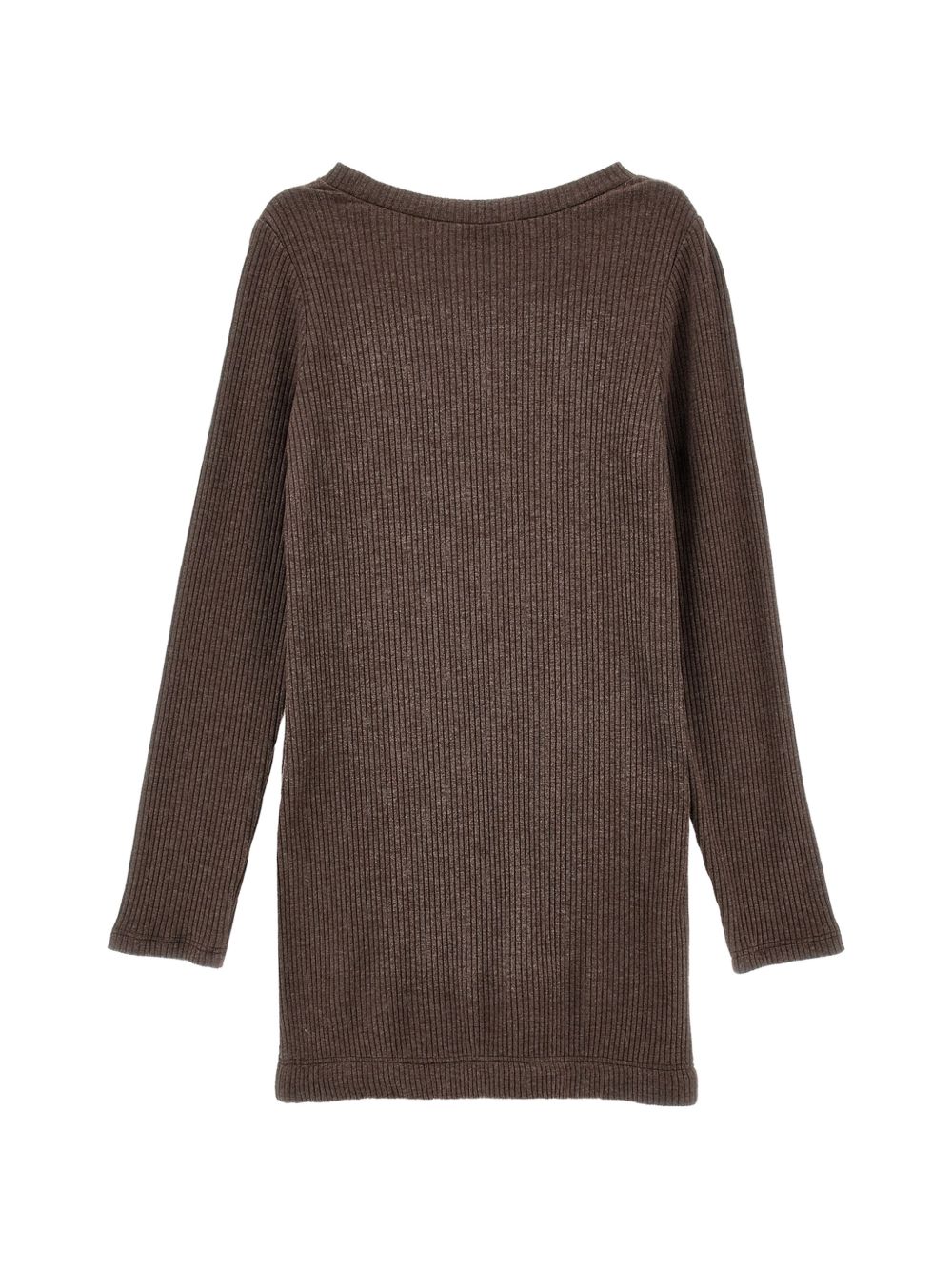 Abito per bambina Monnalisa Kids marrone a coste a maniche lunghe 41H903 8214 0006 MONNALISA KIDS 