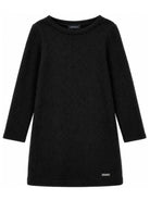 Abito per bambina Monnalisa Kids nero a coste a maniche lunghe 41H903 8214 0050 MONNALISA KIDS 
