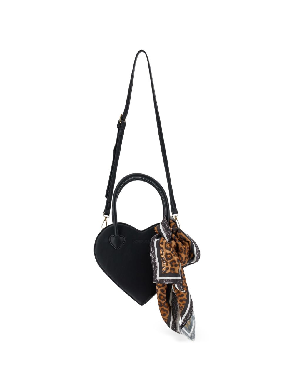 Borsa a spalla per bambina Monnalisa Kids nera a forma di cuore 49H000 8729 0080 MONNALISA KIDS 