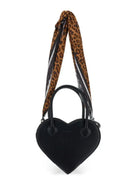 Borsa a spalla per bambina Monnalisa Kids nera a forma di cuore 49H000 8729 0080 MONNALISA KIDS 