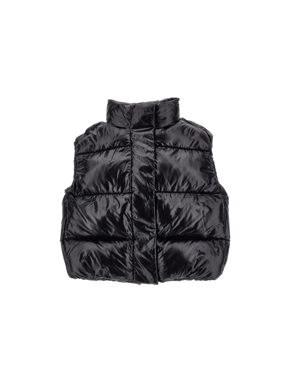 Gilet per bambina Monnalisa Kids nero trapuntato con cappuccio 49H100 8022 0050 MONNALISA KIDS 