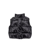 Gilet per bambina Monnalisa Kids nero trapuntato con cappuccio 49H100 8022 0050 MONNALISA KIDS 