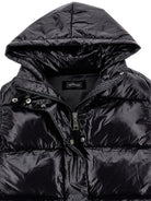 Gilet per bambina Monnalisa Kids nero trapuntato con cappuccio 49H100 8022 0050 MONNALISA KIDS 